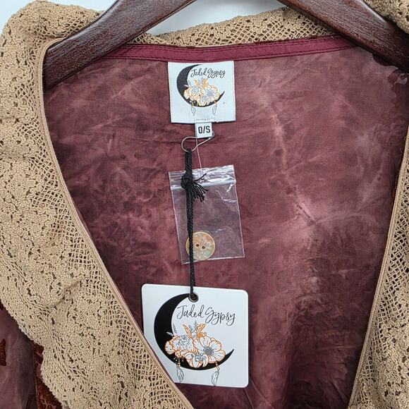NWT Jaded Gypsy Crushed Petals Jacket One Size - Picture 4 of 10
